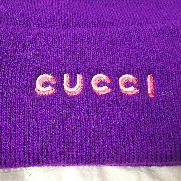 NWOT Volare x Cucci Beanie - Purple - Picture 3 of 4